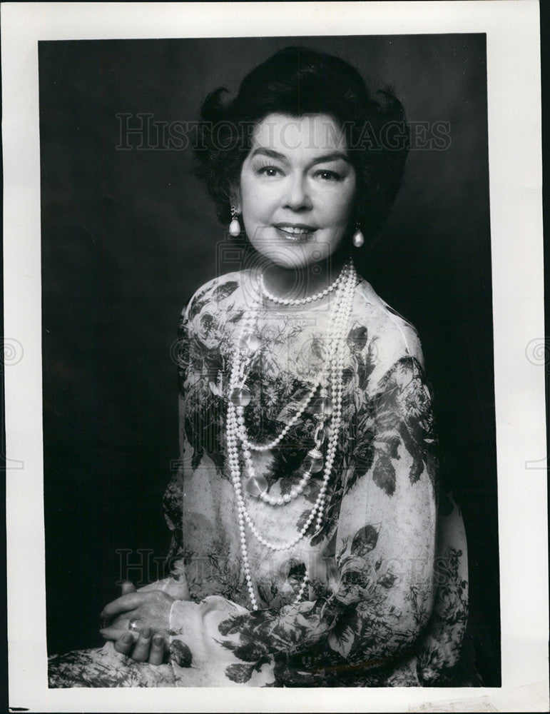 1973 Press Photo Actress Rosalind Russell - Historic Images