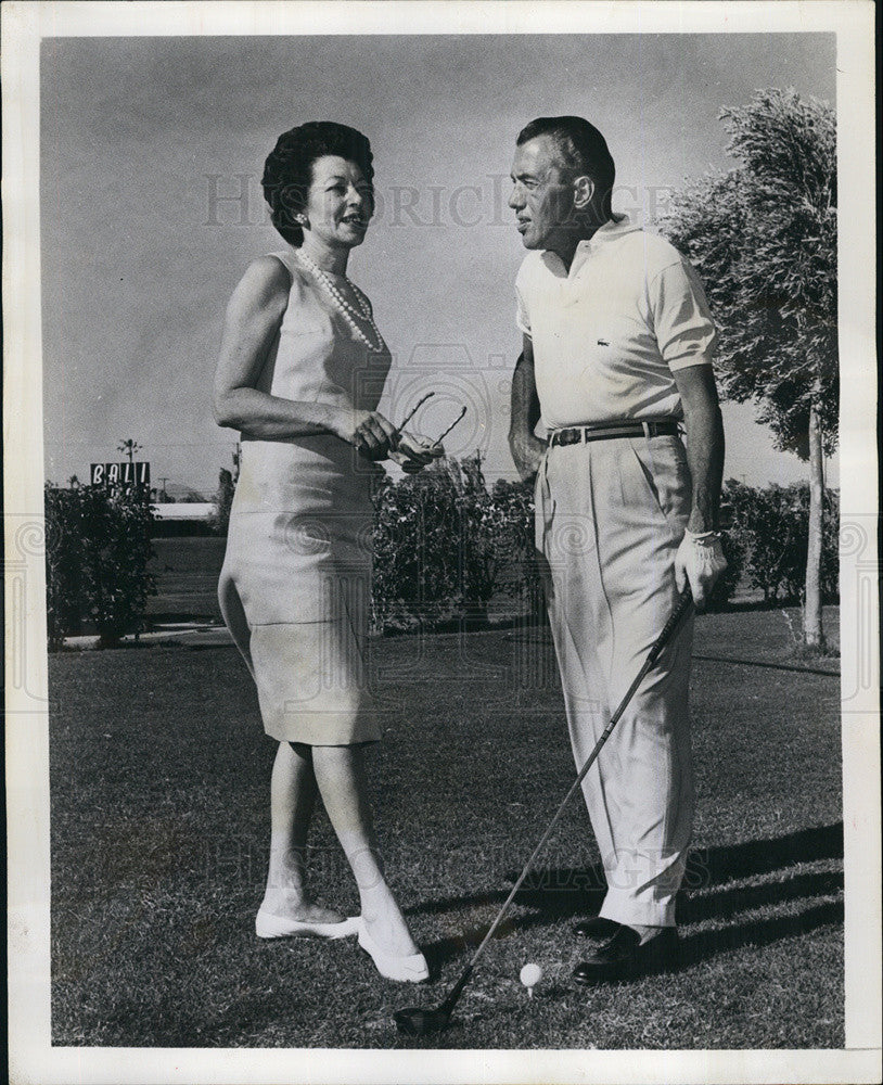 1959 Press Photo TV Host Ed Sullivan and Wife Sylvia - Historic Images