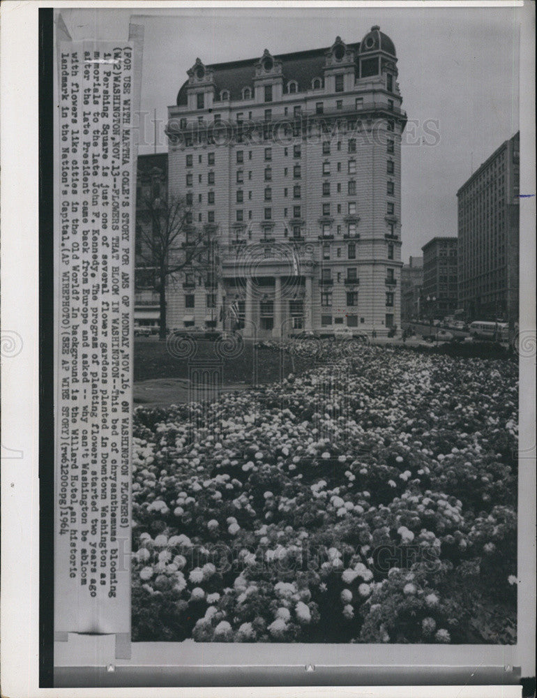 1964 Press Photo Kennedy Garden - Historic Images