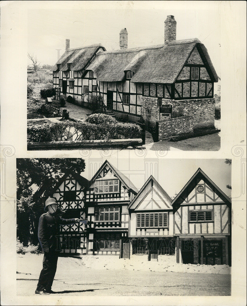 1962 Press Photo English Bobby Directs Traffic In Village In Victoria B.C. - Historic Images