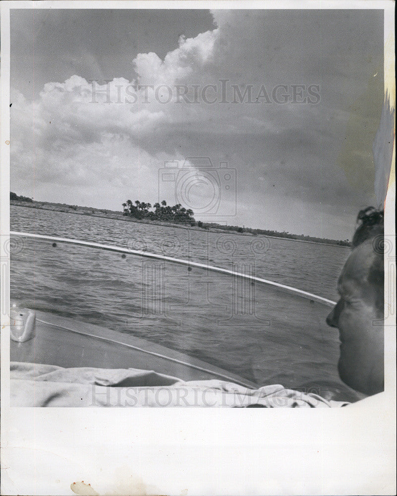 1961 Press Photo View from a boat in Florida - Historic Images