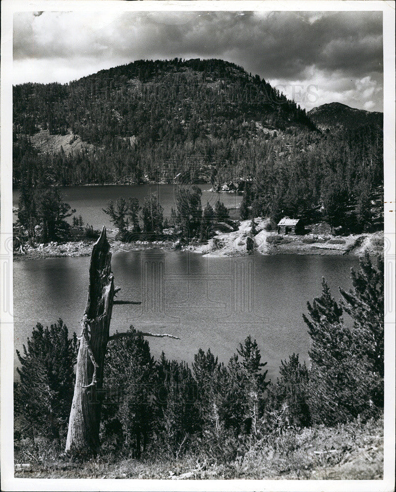 Press Photo Southwestern Montana Alder Twin Miner Lakes - Historic Images