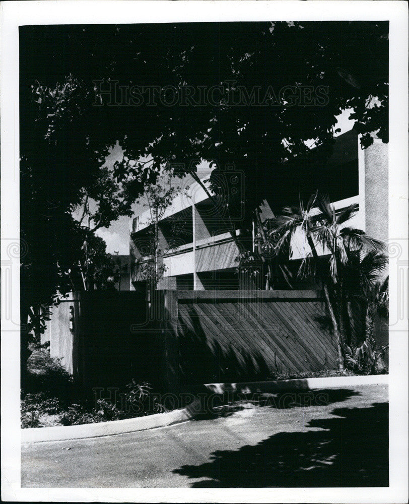 1980 Press Photo Brickell Woods Townhouse in Miami - Historic Images