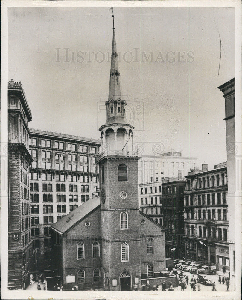 1963 Press Photo Boston Massachusetts Old South Meeting House - Historic Images