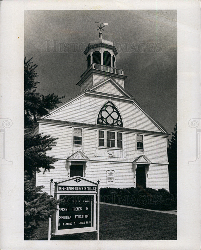 1975 Press Photo The Federated Church, Boston, Massachusettes - Historic Images