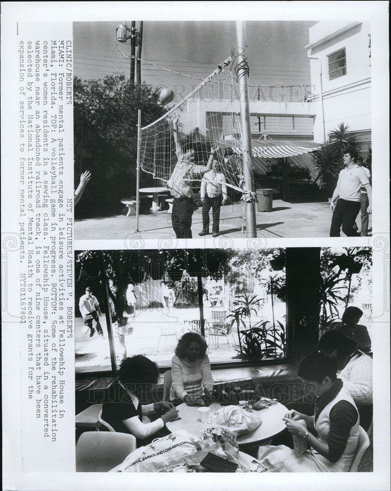 Press Photo The Fellowship House, activity center for mental, in Miami, Florida - Historic Images