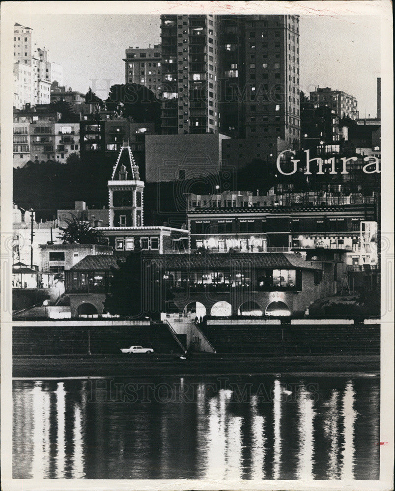 Press Photo old chocolate factory San Francisco commercial center Ghirardelli - Historic Images