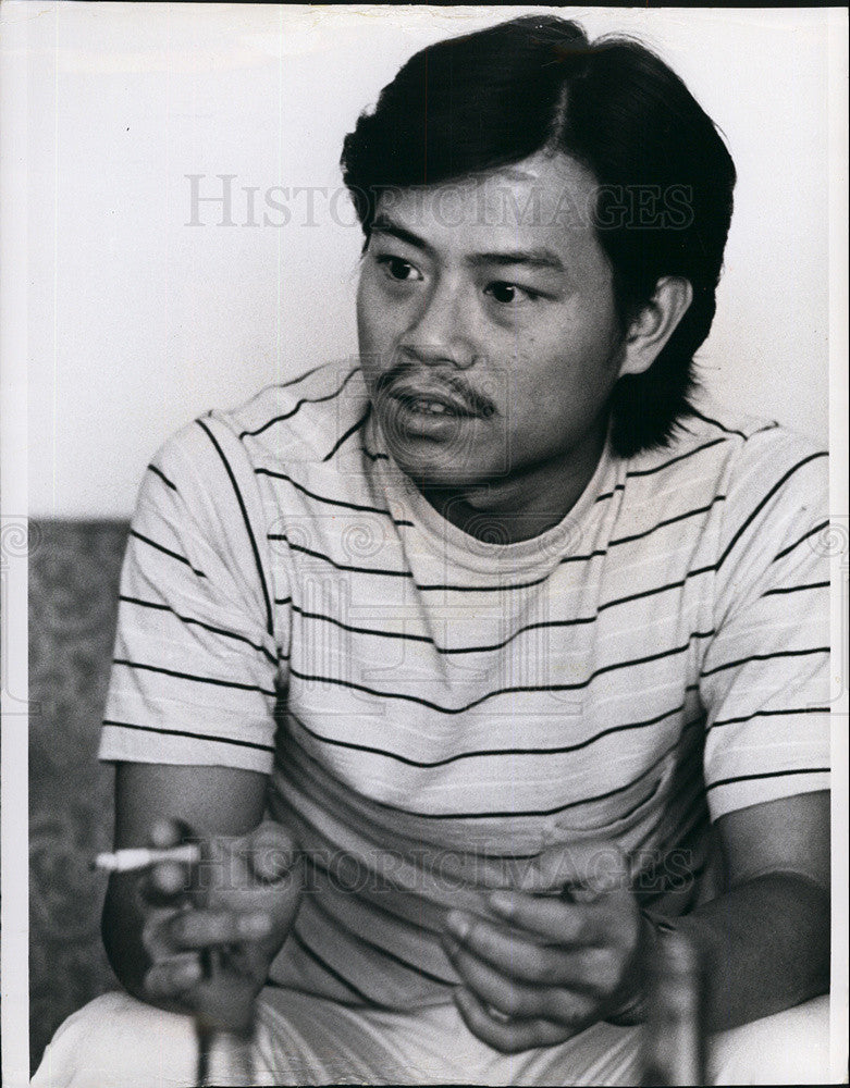 1973 Press Photo Immigrant Gang Leader Kit Fong - Historic Images