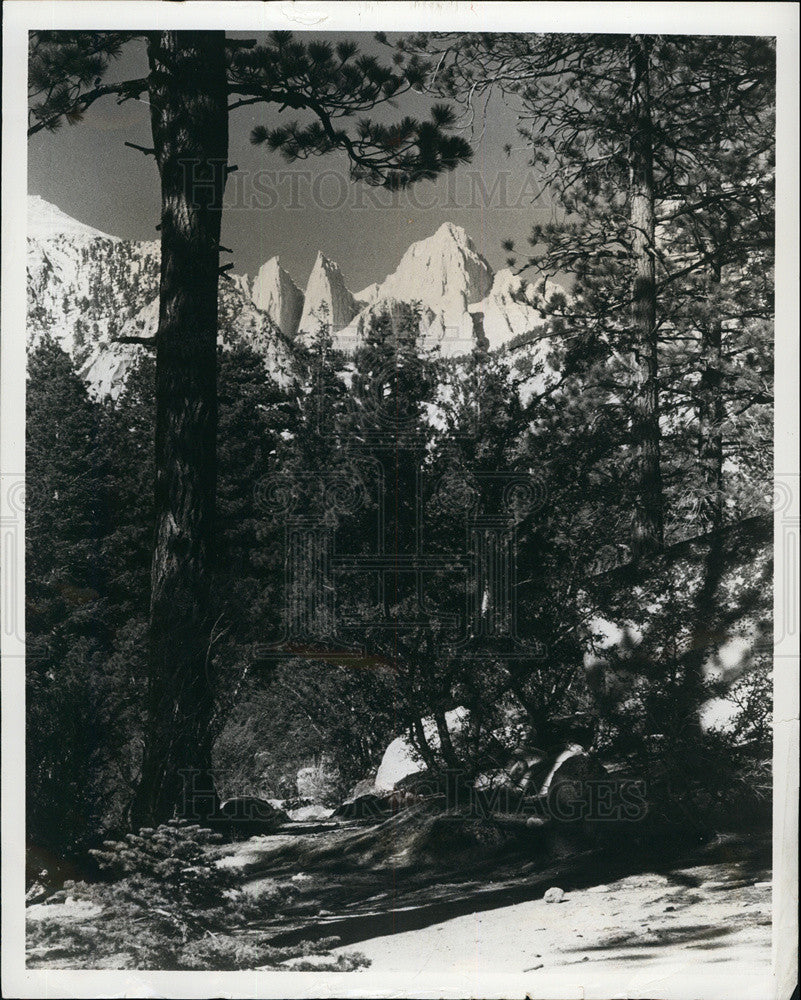 1966 Press Photo Mount Whitney is highest mountain in continental United States - Historic Images