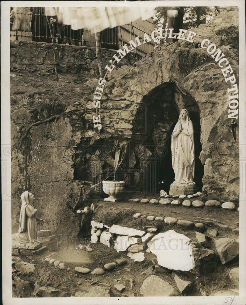 1950 Press Photo Religous shrine in Province de Quebec,Canada - Historic Images