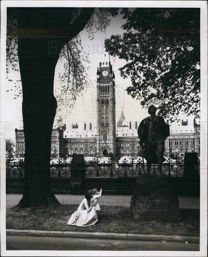 1963 Press Photo Canadian parliament buildings - Historic Images