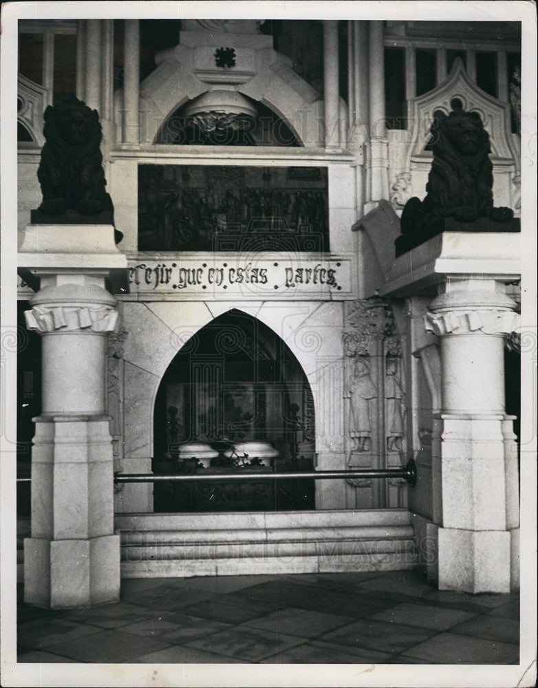 Press Photo Dominian Republic Dedicated Christopher Colmbus - Historic Images