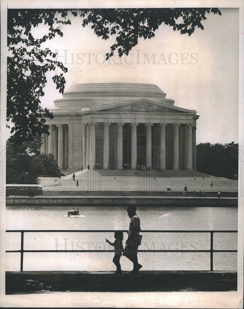 1960 Press Photo Jefferson Memorial Washington D.C. - Historic Images