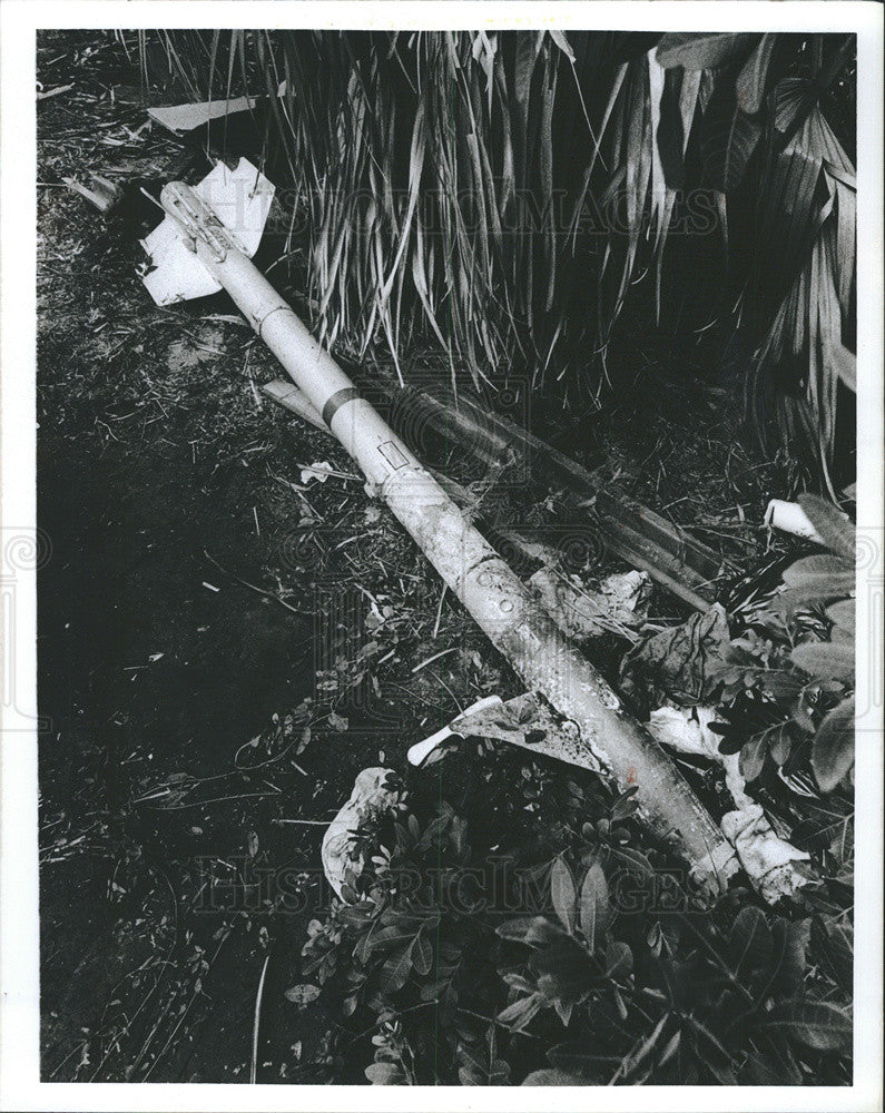 Press Photo Missile at Madiera beach - Historic Images