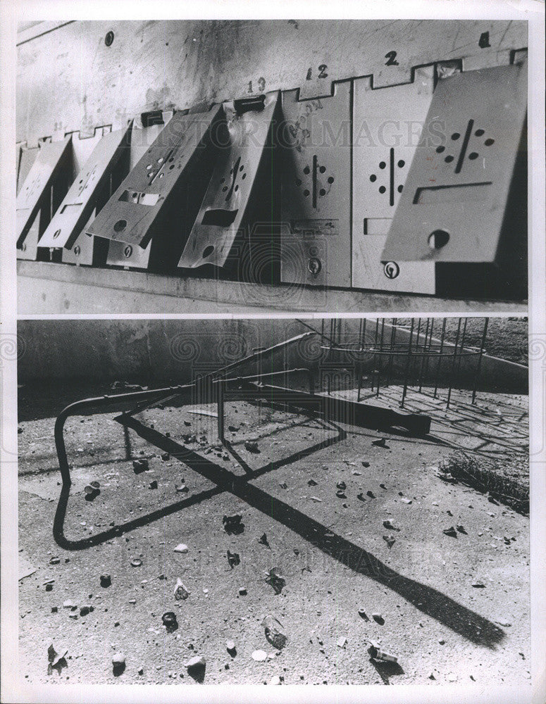 1967 Press Photo Vandals Destroyed Valley green Public Housing Playground In DC - Historic Images