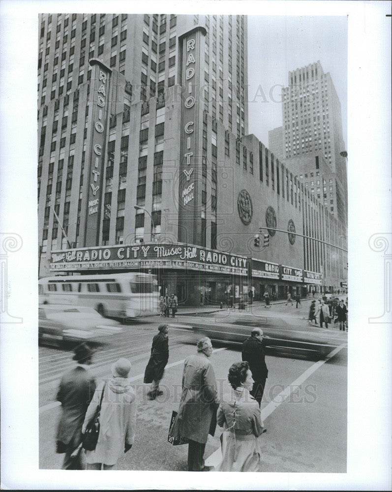 1980 Press Photo Radio City Music Hall Art Deco Movie Palace New York Big Apple - Historic Images