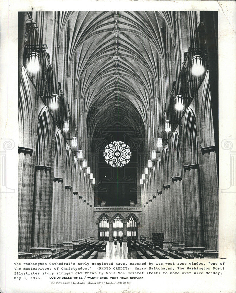 1976 Press Photo District of Columbia Washington Cathedral - Historic Images