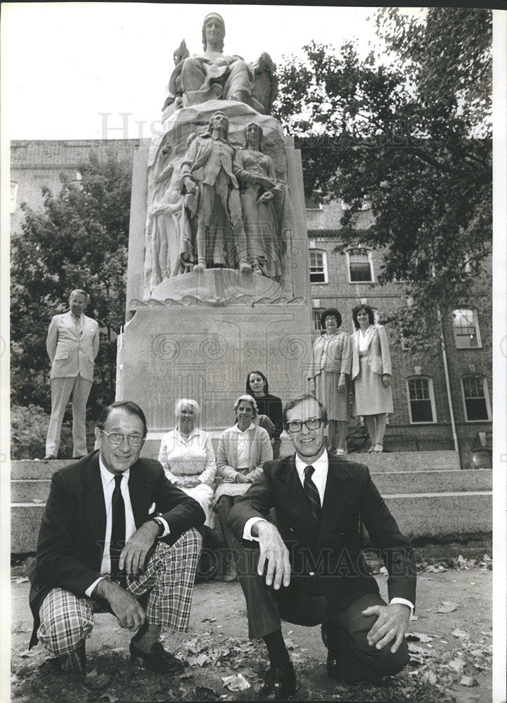 1983 Press Photo Descendants Original Settlers Krefeld, Germany Germantown PA - Historic Images