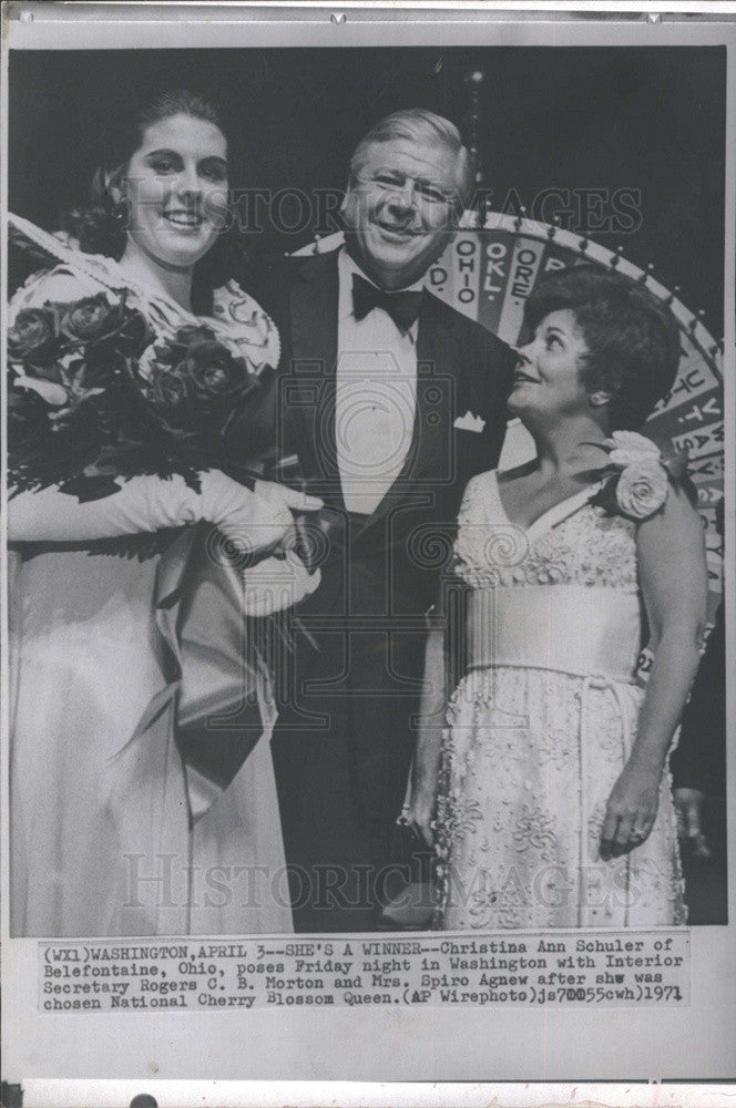 1971 Press Photo of National Cherry Blossom Queen Christina Ann Schuler - Historic Images