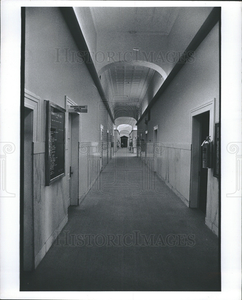 1978 Press Photo Florida State Capital Building Interior View Tallahassee - Historic Images