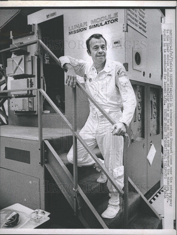 1973 Press Photo Apollo 14 commander Alan sheppard - Historic Images
