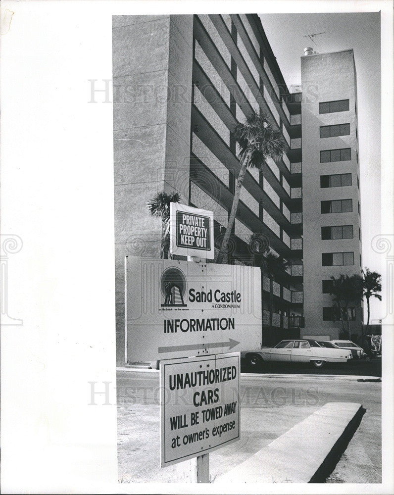 1976 Press Photo Sand Castle Condo at Indian Shores - Historic Images