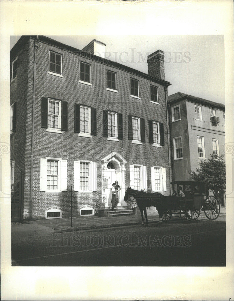 Press Photo Heyward-Washington House in Charleston, South Carolina - Historic Images