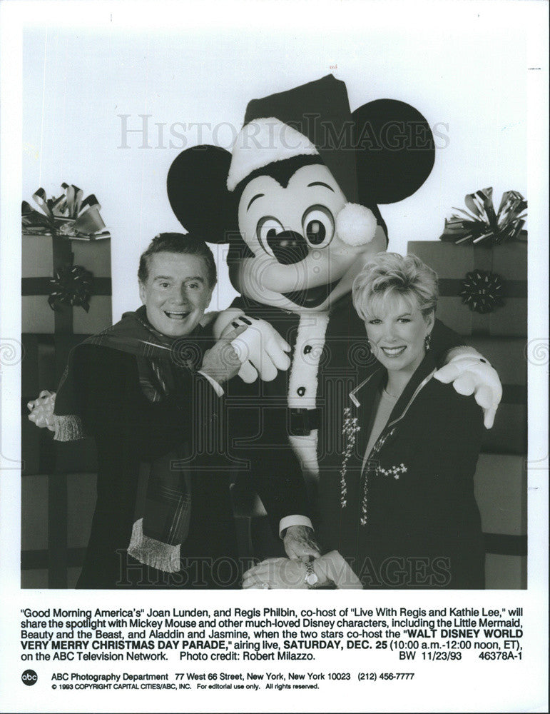 1993 Press Photo "Good Morning America's" Joan Lunden and Regis Philbin. - Historic Images