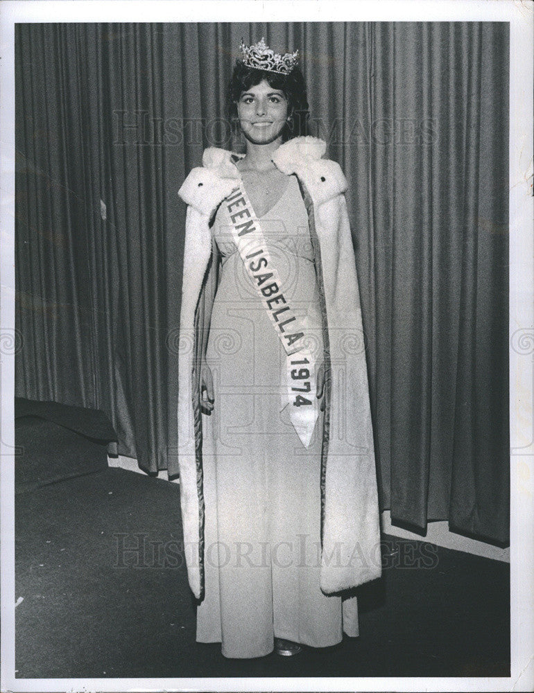 1973 Press Photo Catherine Beach, Queen Isabella - Historic Images