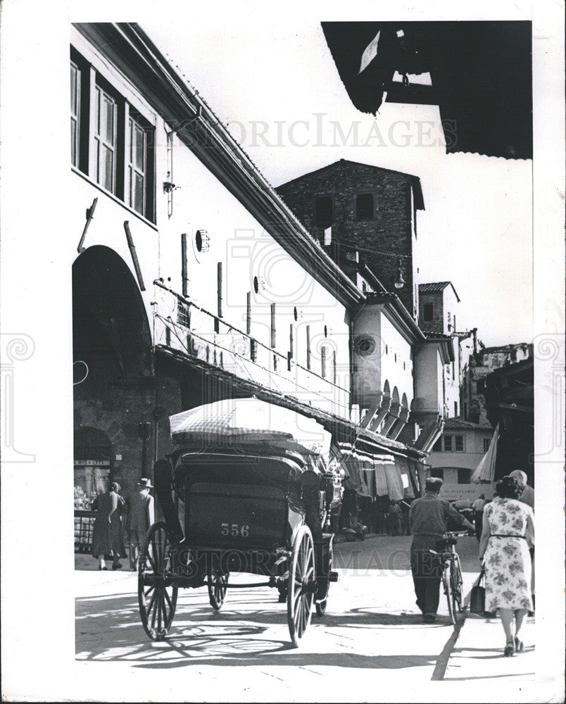 1984 Press Photo Ponte Vecchio in Florence, Italy, Lined with Jewelry Shops - Historic Images