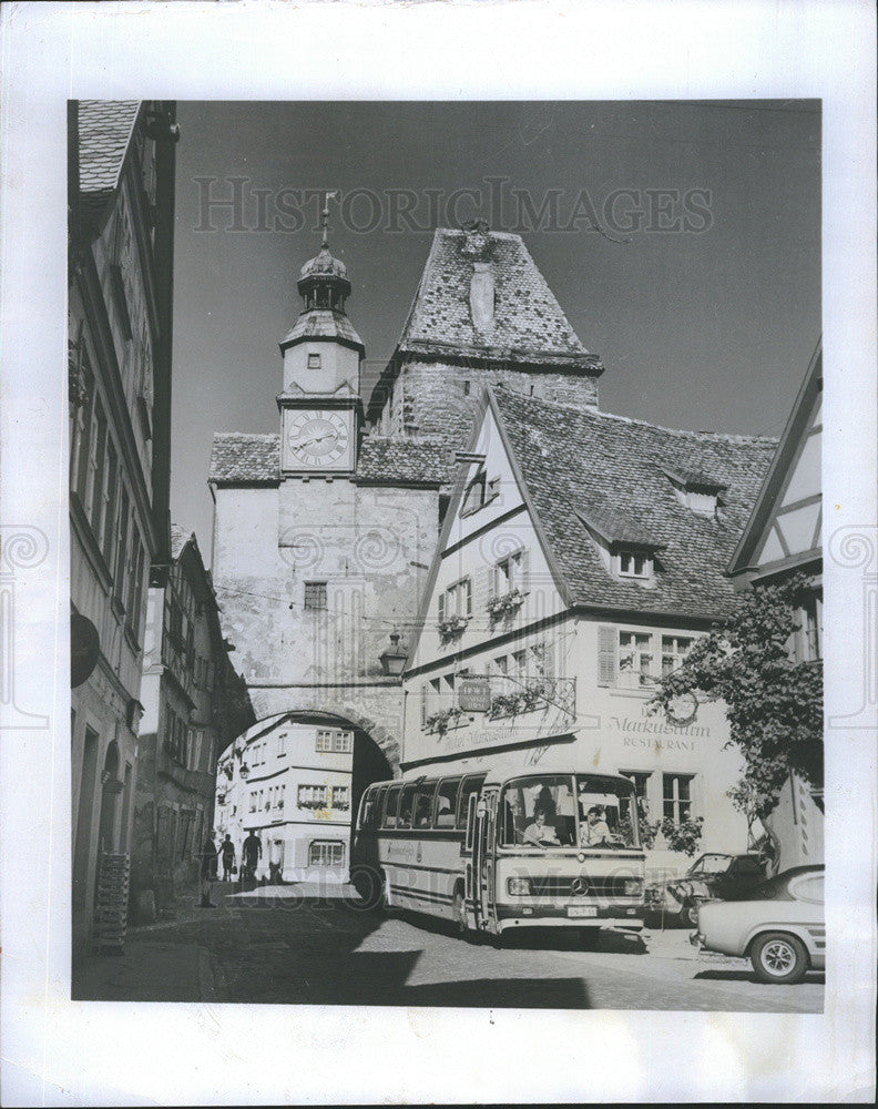 1973 Press Photo Rothernburg Germany ancient Markus tower - Historic Images