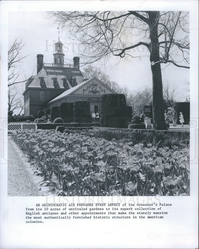 1982 Press Photo Governor&#39;s Palace - Historic Images