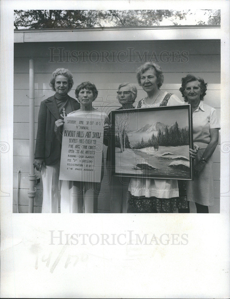 1977 Press Photo Beverly Hills Art Group - Historic Images