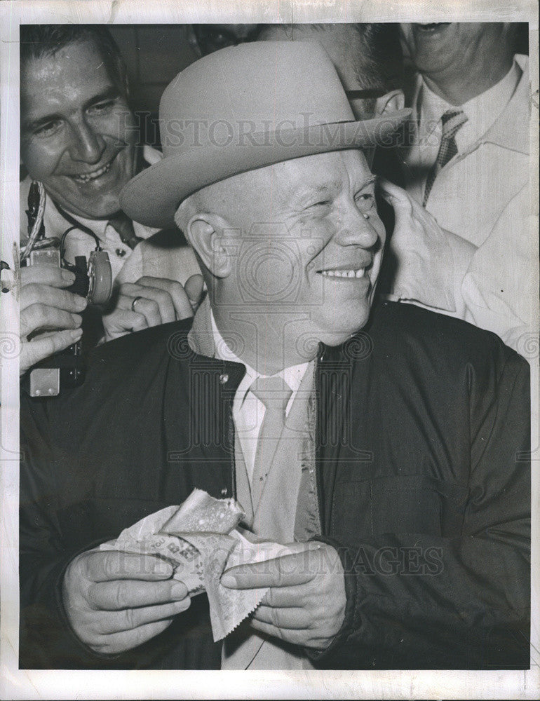 1964 Press Photo Soviet Premier Nikita Krushchev in Des Moines Iowa - Historic Images