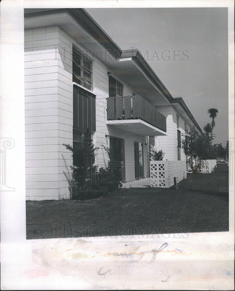 Press Photo Sand Garden Apartments - Historic Images