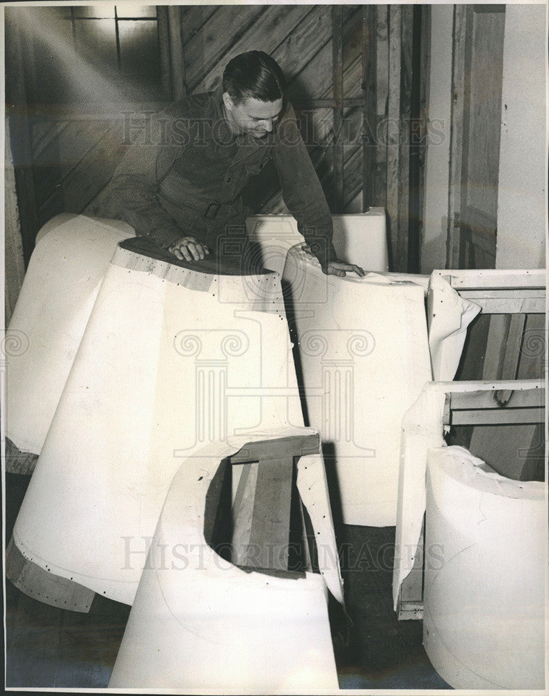 1948 Press Photo Plane Manufacturing - Historic Images