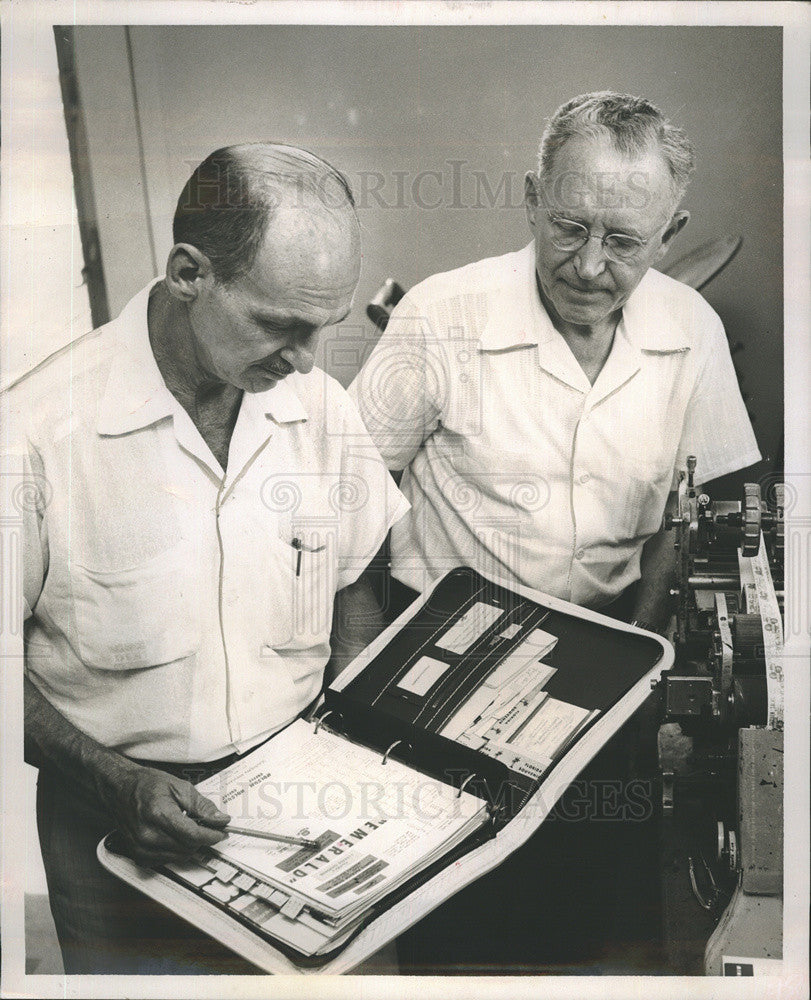 1957 Press Photo Varied Type Faces Printape - Historic Images