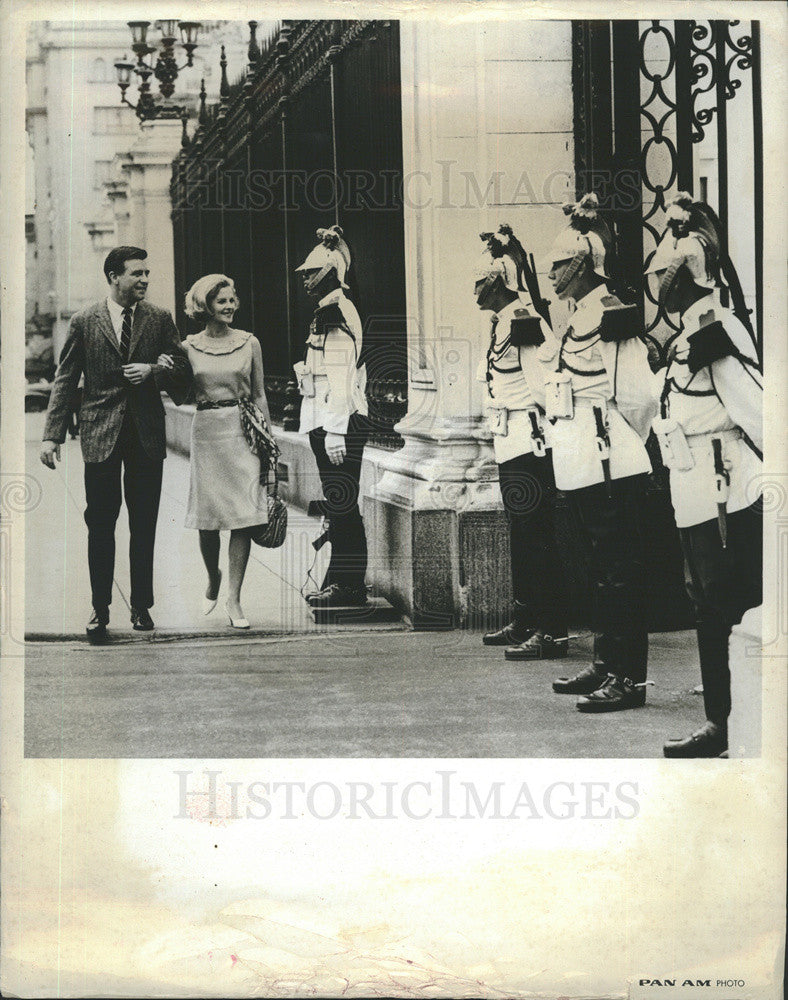 1966 Press Photo Plaza De Armas Presidential Palace Lima Peru - Historic Images