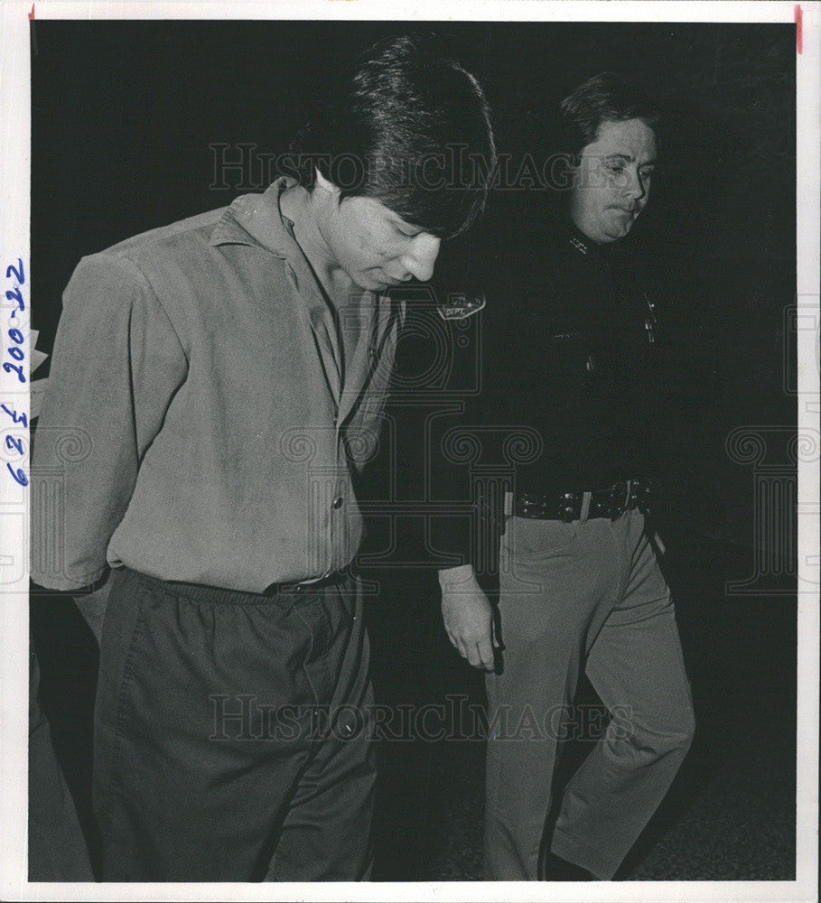 1983 Press Photo Theodore Alex Trujillo Gang Member - Historic Images