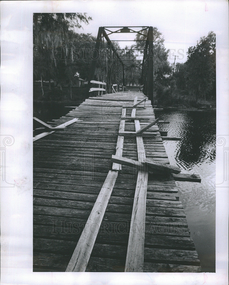 1958 Press Photo Bridge Under Construction - Historic Images