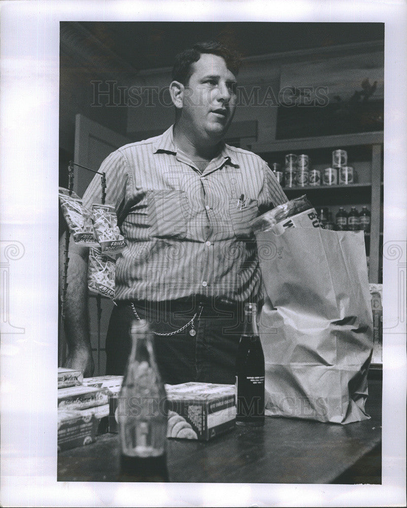 1958 Press Photo Jack Craggs Miner - Historic Images