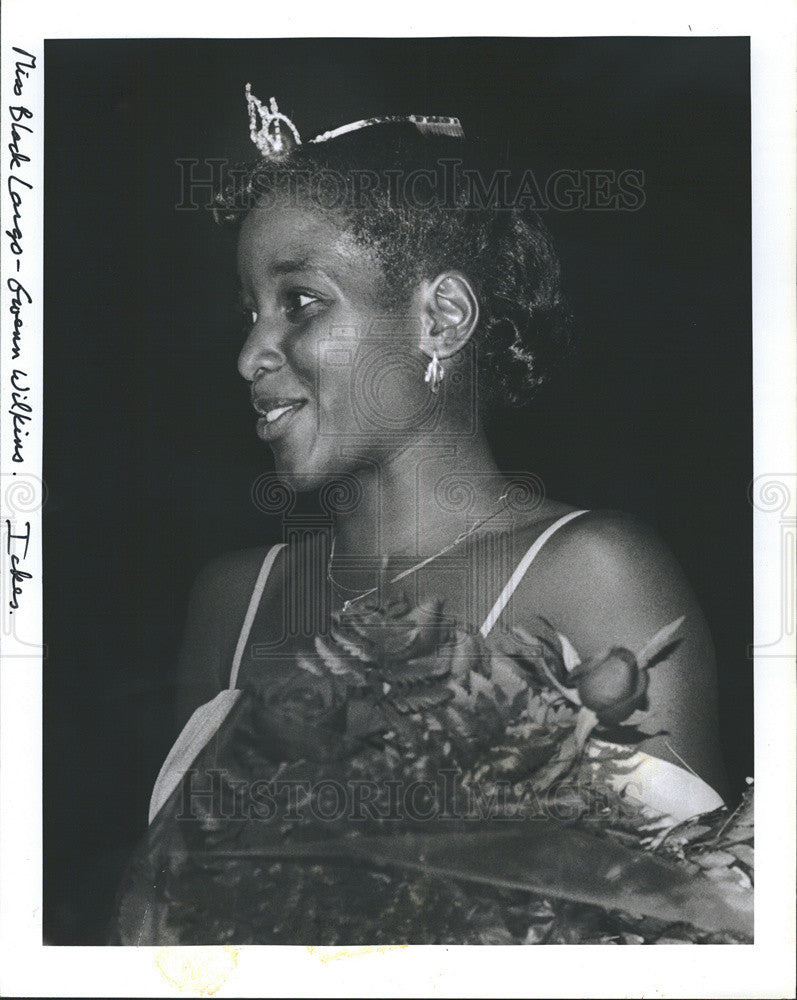 1983 Press Photo Gwen Wilkins the new Miss Black Largo - Historic Images