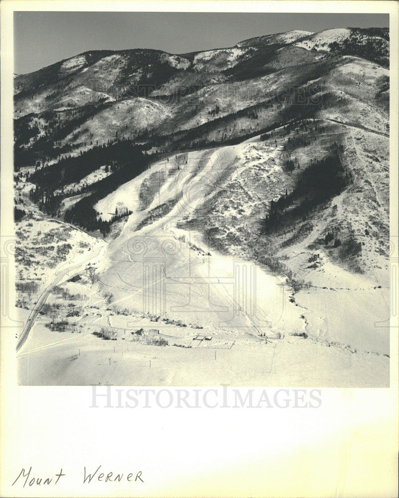 Press Photo Mount Werner ski area - Historic Images
