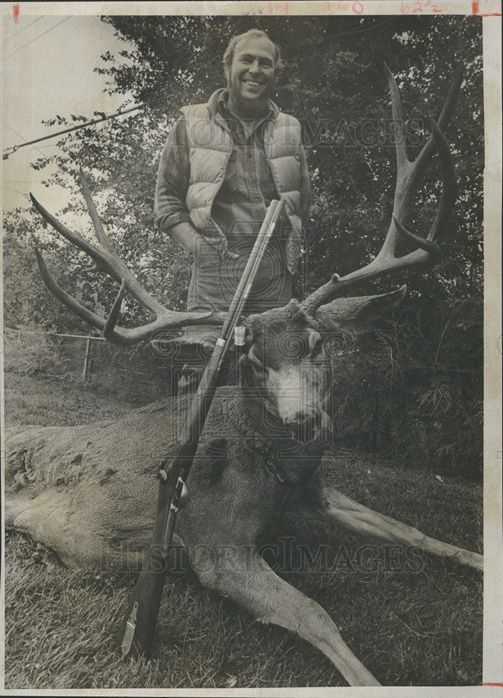 1973 Press Photo Gilbert Evans Deer Buck Silt Colorado Grand Mesa National Park - Historic Images