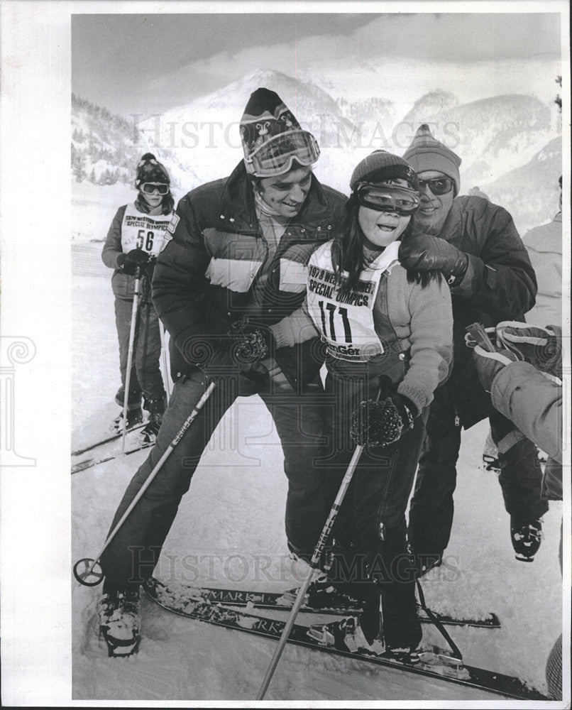 1978 Press Photo Dan Fattig Copper Mountain Ski Instructor Special Olympics - Historic Images