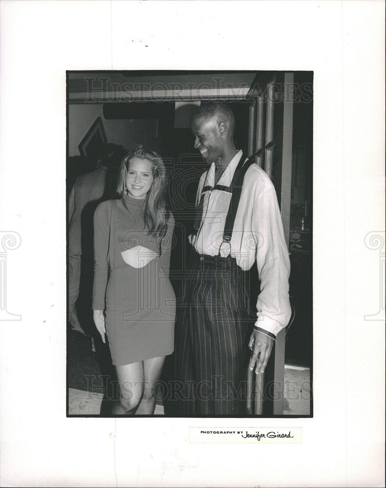 1991 Press Photo Wendy DiBlas and Kevin Reynolds at the China Club - Historic Images