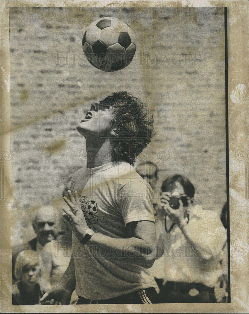 1975 Press Photo Eddie Cliff of Chicago Sting Soccer - Historic Images