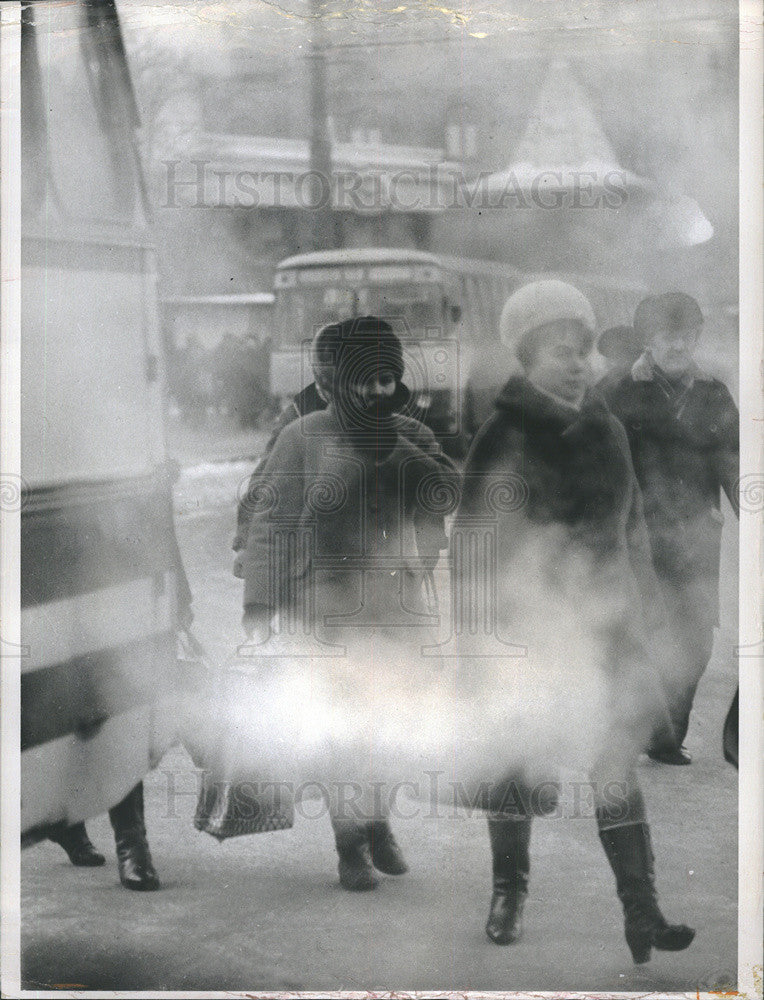 1972 Press Photo Winter Day -25 Degrees in Moscow - Historic Images