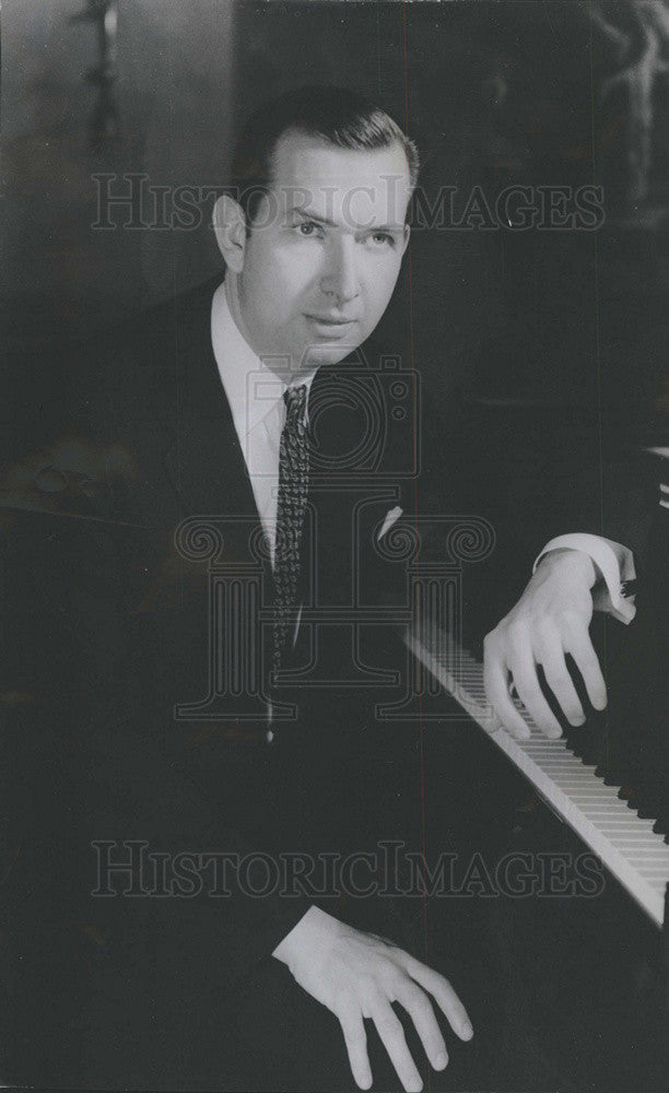 1958 Press Photo Grant Johannesen Pianist Denver Symphony Orchestra - Historic Images