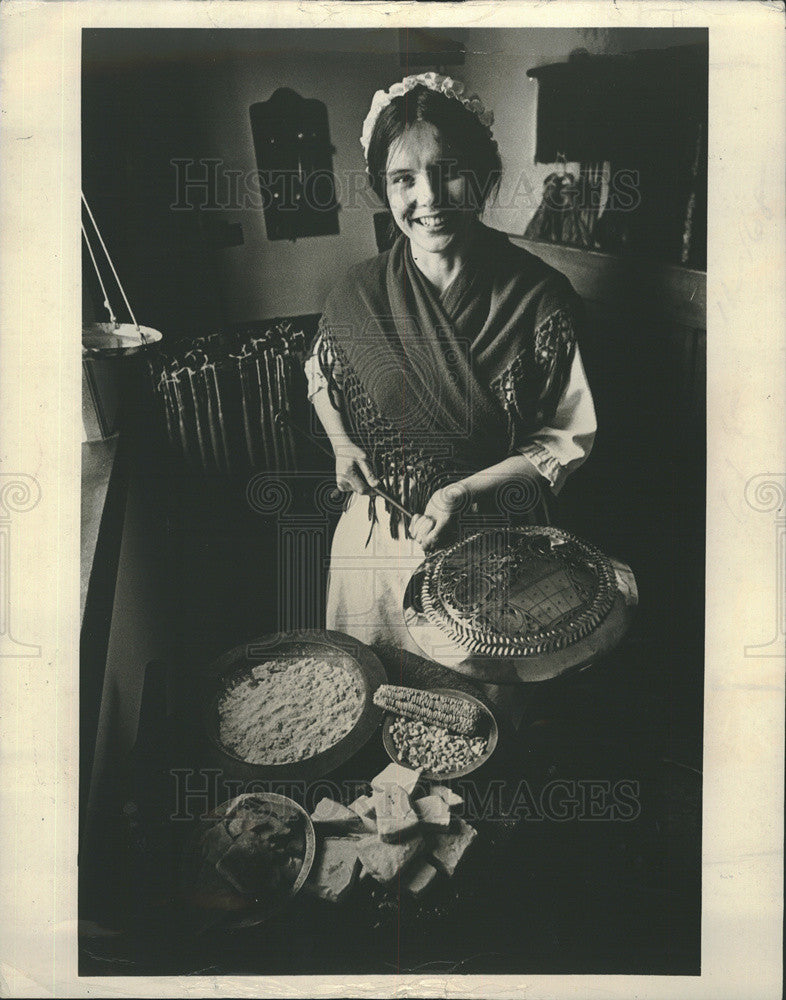 1970 Press Photo Pope&#39;s Creek Plantation recreates the colonial kitchen - Historic Images